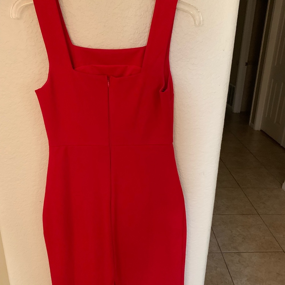 Sexy red dress, size small fully lined, back zipper